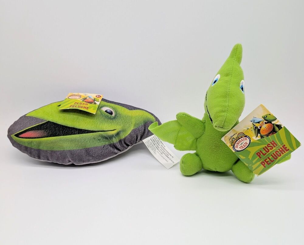 Jim Henson Dinosaur Train Green Pterodactyl Plush Stuffed Animal & Pillow READ